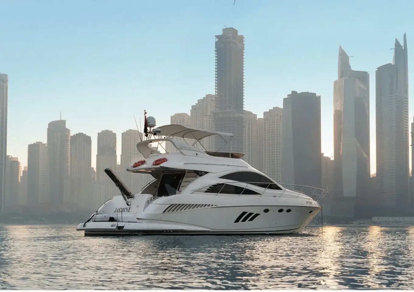 Majesty 70 luxury yacht in Dubai Marina
